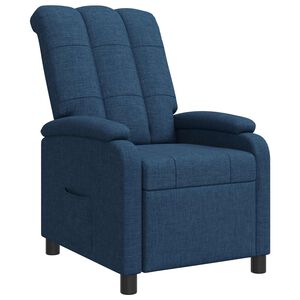 vidaXL Fauteuil inclinable Bleu Tissu