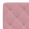 vidaXL Cadre de lit sans matelas rose 200x200 cm velours