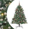 vidaXL Sapin de No&euml;l artificiel Vert 150 cm PVC, plastique et acier