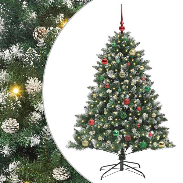 vidaXL Sapin de No&euml;l artificiel Vert 150 cm PVC, plastique et acier