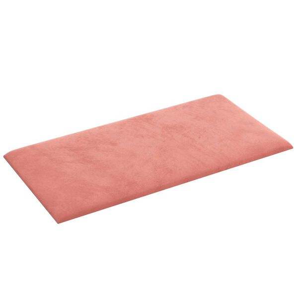 vidaXL T&ecirc;te de lit murale 12 pcs Rose 30 x 15 cm Velours
