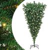 vidaXL Arbre de No&euml;l artificiel pr&eacute;-&eacute;clair&eacute; &agrave; l'envers avec jeu de boules