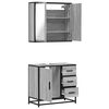 vidaXL Ensemble de meubles de salle de bain 2 pcs Sonoma gris