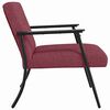 vidaXL fauteuil Bordeaux 59 x 75 x 78 cm tissu