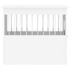 vidaXL Meuble de cage pour chiens blanc 55x75x65 cm bois d'ingénierie