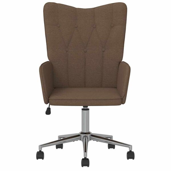 vidaXL Chaise de relaxation Marron Tissu