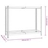 vidaXL Porte-pneus &agrave; 2 niveaux Argent&eacute; 110x40x110 cm Acier