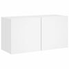 vidaXL Unit&eacute;s murales TV 6 pcs blanc bois d'ing&eacute;nierie