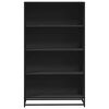 vidaXL Biblioth&egrave;que noir 80,5x35x139 cm bois d'ing&eacute;nierie
