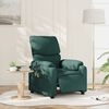 vidaXL Fauteuil de massage inclinable électrique Vert foncé Tissu