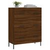 vidaXL Buffet ch&ecirc;ne marron 69,5x34x90 cm bois d'ing&eacute;nierie