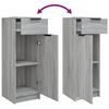 vidaXL Ensemble d'armoires de salle de bain 4 pcs sonoma gris