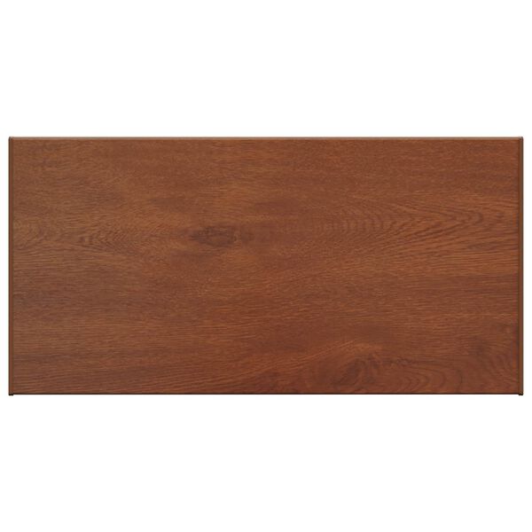 vidaXL Appui de fen&ecirc;tre Bois Brun 80 x 45 x 4,5 cm PVC
