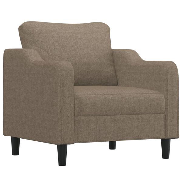 vidaXL Fauteuil Taupe 60 cm Tissu