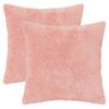 vidaXL Housse de coussin 2 pc HEERLEN Rose 40 x 40 cm