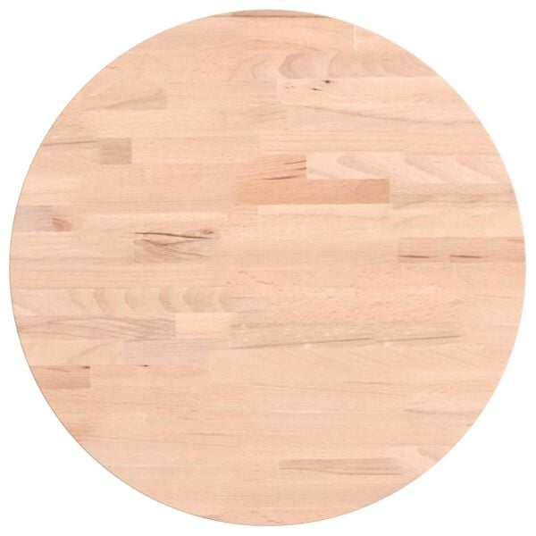 vidaXL Dessus de table &Oslash;40x2,5 cm rond bois massif de h&ecirc;tre