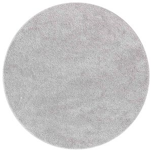 vidaXL Tapis Shaggy Anti-d&eacute;rapant Gris 90 x 90 cm PP