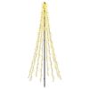 vidaXL Arbre de No&euml;l LED 235 cm 1000 LED Blanc chaud Acier Noir