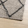 vidaXL Tapis shaggy à poils longs moderne beige anthracite 160x230 cm
