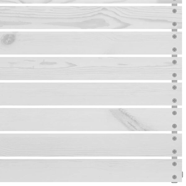 vidaXL Canapé central de jardin blanc bois de pin massif