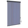 vidaXL Store roulant d'ext&eacute;rieur 120x250 cm Bleu et blanc