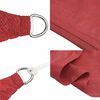 vidaXL Voile d'ombrage 160 g/m&sup2; Rouge 4/5x3 m PEHD