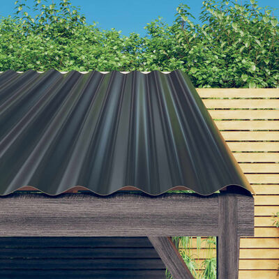 vidaXL Panneaux de toiture 36 pcs Acier Anthracite 80x36 cm