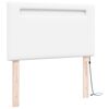 vidaXL T&ecirc;te de lit LED Blanc 100 cm Cuir synth&eacute;tique