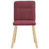 vidaXL Chaises &agrave; manger lot de 6 rouge bordeaux tissu