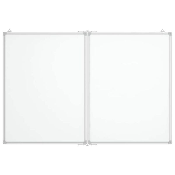 vidaXL Tableau blanc magnétique pliable 120x80x1,7 cm aluminium