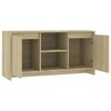 vidaXL Meuble TV Ch&ecirc;ne sonoma 102x37,5x52,5 cm Bois d'ing&eacute;nierie