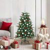 vidaXL Sapin de No&euml;l artificiel Vert 120 cm PVC, m&eacute;tal et plastique