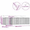 vidaXL Cage pour chien avec toit Argent&eacute; 800 x 200 x 258 cm