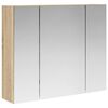 vidaXL Armoire Miroir de Salle de Bain Ch&ecirc;ne Sonoma 60 x 14,5 x 50 cm