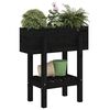 vidaXL Jardinière noir 62x30x69 cm bois massif de pin