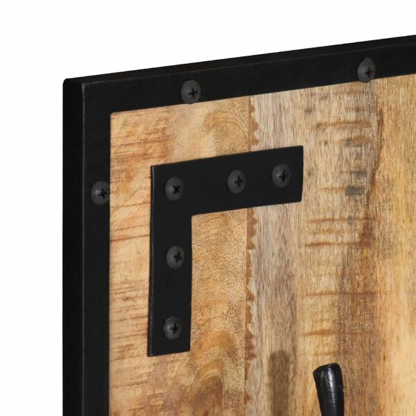 vidaXL Porte-manteau 35x8x110 cm bois de manguier massif brut