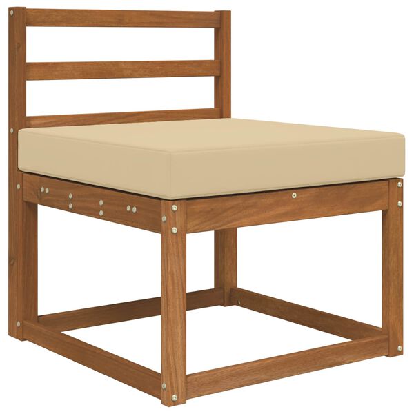 vidaXL Coussin de canap&eacute; d'ext&eacute;rieur Beige 60 x 60 x 8 cm Polyester