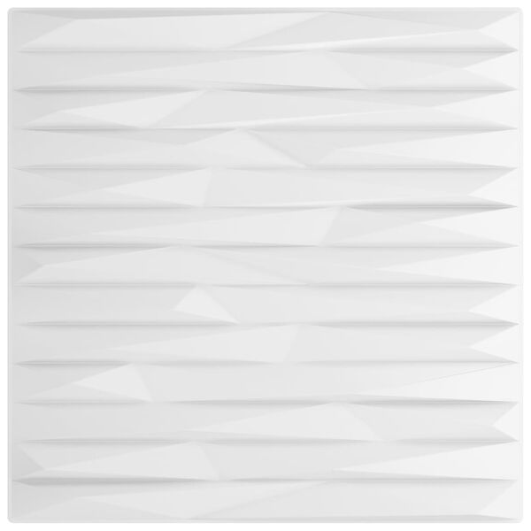 vidaXL Panneaux muraux 12 pcs blanc 50x50 cm XPS 3 m² pierre