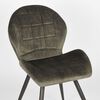 LABEL51 Chaises &agrave; manger lot de 2 Sil 51x64x87 cm vert velours
