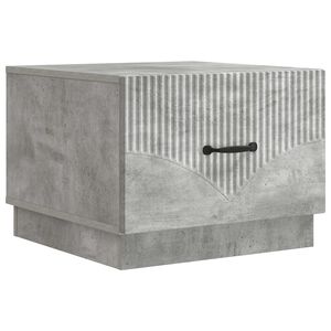 vidaXL Table basse Gris b&eacute;ton 49 x 50 x 37 cm Bois d'ing&eacute;nierie