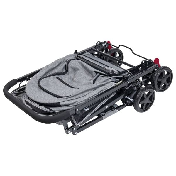 Animal Boulevard Poussette &agrave; animaux de compagnie S 77x52x95 cm Gris