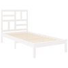 vidaXL Cadre de lit sans matelas blanc bois massif 90x200 cm