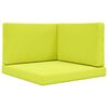 vidaXL Coussin de canap&eacute; d'ext&eacute;rieur 3 pcs Vert Polyester