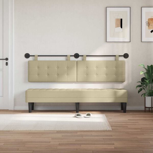 vidaXL T&ecirc;te de lit suspendue Montage mural Simili cuir