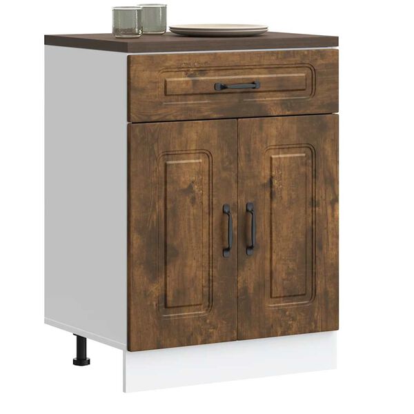 vidaXL Armoire de cuisine Kalmar ch&ecirc;ne fum&eacute; bois d'ing&eacute;nierie