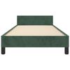 vidaXL Cadre de lit sans matelas vert fonc&eacute; 90x200 cm velours