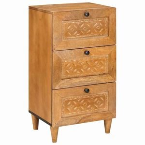 vidaXL Buffet avec tiroir Marron clair 33,5 x 40 x 75 cm