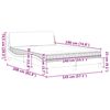 vidaXL Lit avec matelas Dover bleu 140x190 cm velours