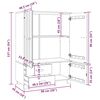 vidaXL Garde-robe HAMAR Blanc 99x45x137 cm Bois massif de pin