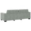 vidaXL Ensemble de Canap&eacute;s 3 pcs Gris clair 221 x 80 x 80 cm Velours